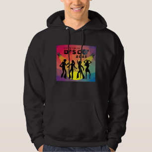 Disco-dansvloer retro multicolor viering hoodie