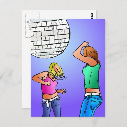 Disco Divas Briefkaart (Voorkant / Achterkant)