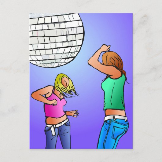 Disco Divas Briefkaart (Voorkant)