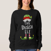 Disco Elf Group Kerstmis Pajama Partij Trui (Voorkant)
