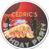 DISCO, ETIKET REGISTRATIE, 70'S, STICKER (Voorkant)