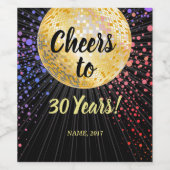 DISCO, ÉTIQUETTE VIN - applaudissements à des anné (Étiquettes simples)