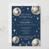 Disco Fever Bachelorette Party – Zilver Disco Kaart (Voorkant)