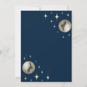 Disco Fever Bachelorette Party – Zilver Disco Kaart (Achterkant)