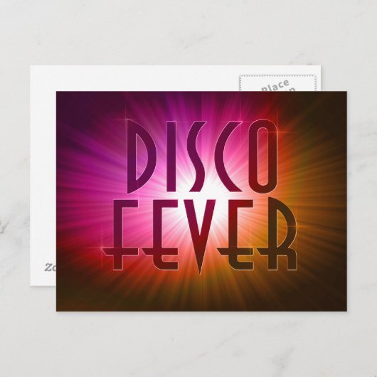 Disco Fever Briefkaart (Voorkant / Achterkant)