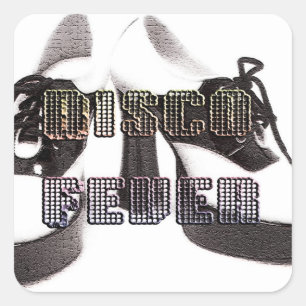 Disco Fever Vierkante Sticker