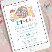 Disco Garden Party 70's Theme Going Away Party Kaart