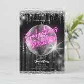 Disco Glam Galentine Party Invitation (Debout devant)