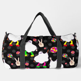 Disco Halloween Afrikaanse spook zwart Plunjezak