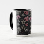 Disco Hearts Mug – Chic Glam Gift for Coffee Lover (Devant gauche)