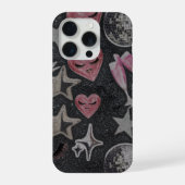 Disco Hearts Phone Case – Chic Glam Style (Verso)