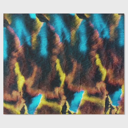 Disco Ikat Pattern. Kleurrijke achtergrond. Cadeaupapier (Vlak)