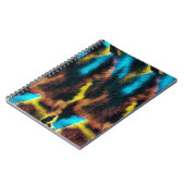 Disco Ikat Pattern. Kleurrijke achtergrond. Notitieboek (Linkerzijde)