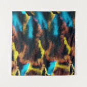 Disco Ikat Pattern. Kleurrijke achtergrond. Wandkleed (Voorkant)