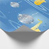 Disco Jazz Saxofoon Sparkling Spiegel Ballen Cadeaupapier