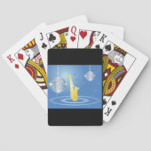 Disco Jazz Saxofoon Sparkling Spiegel Ballen Pokerkaarten (Achterkant)