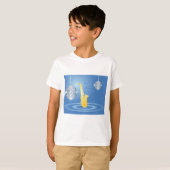 Disco Jazz Saxofoon Sparkling Spiegel Ballen T-shirt (Voorkant volledig)