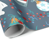 Disco Kerstmuziek Cassette Ghost Cadeaupapier (Rol Hoek)