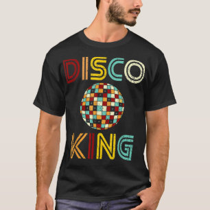 Disco King Mannen Distress Dance 70s 80s T-shirt