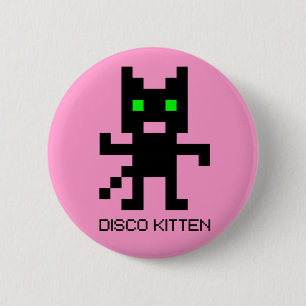 Disco Kitten Ronde Button 5,7 Cm