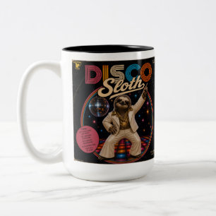 Disco Luiaard Duo Tweekleurige Koffiemok