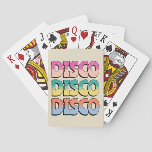 Disco Music Pokerkaarten (Achterkant)