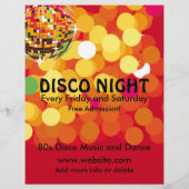 Disco Night 2 Muziek Flyer (Achterkant)