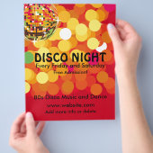Disco Night 2 Muziek Flyer (Hand)