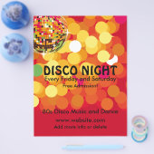 Disco Night 2 Muziek Flyer (Enkel)