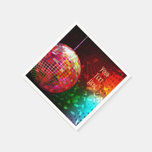 Disco Night 70's Retro Disco Ball Napkins Servetten (Hoek)