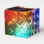 Disco Night Retro 70's Disco Ball Cube Favor Box Bedankdoosjes (Voorkant Zijde)