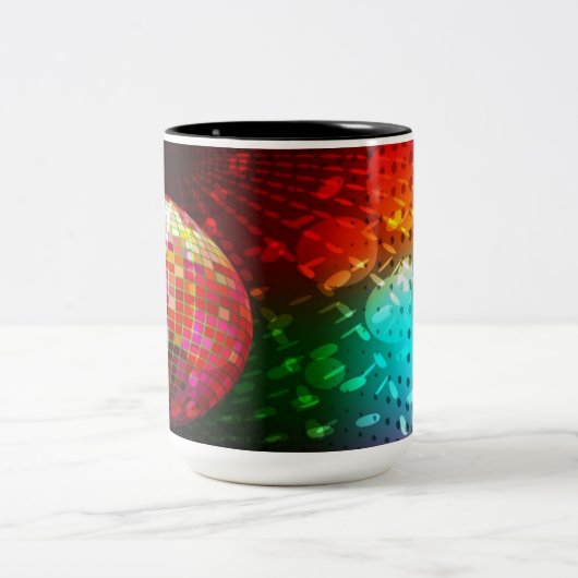 Disco Night Retro 70's Disco Ball Mug (Centre)