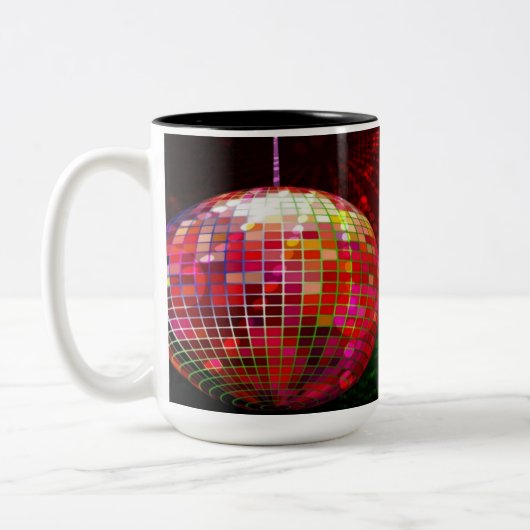Disco Night Retro 70's Disco Ball Mug (Gauche)