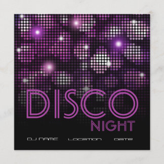 DISCO PARTIJFLYERINVITATIE KAART