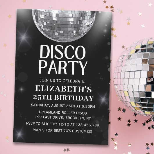 Disco Party | 70'S Adults Birthday Kaart