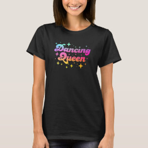 Disco Party 70's Fancy Dress Dansende Queen Costum T-shirt