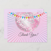 disco party , glitter , dans , party dank je kaart (Voorkant / Achterkant)