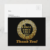 disco party , glitter , dans , party dank je kaart (Voorkant / Achterkant)