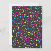 Disco Party Invitation Girl Dance Birthday Invite Kaart (Achterkant)