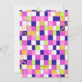 Disco Party Invitation Kaart (Achterkant)