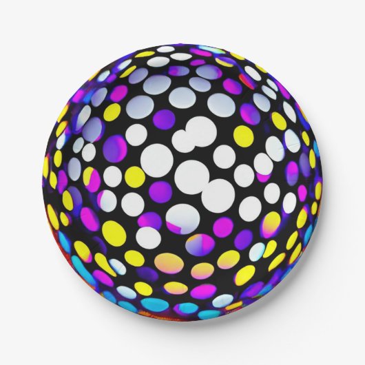 Disco Party Papieren Bordje (Voorkant)