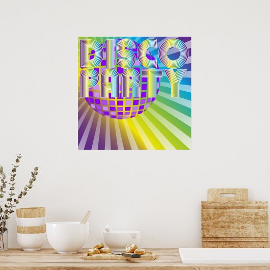 Disco Party Poster (Keuken)