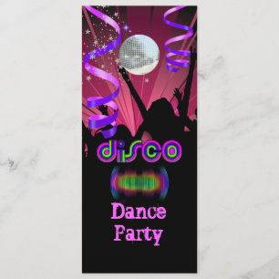 Disco Party Spiegelbal Disco 2 Kaart