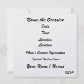 DISCO Party - SRF Kaart (Achterkant)