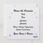 DISCO Party - SRF Kaart (Achterkant)