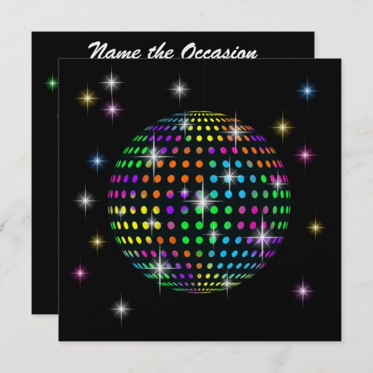 DISCO Party - SRF Kaart (Voorkant / Achterkant)