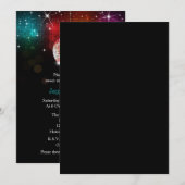 Disco Party Sweet 16 Ball Uitnodiging (Voorkant / Achterkant)