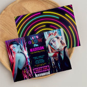 Disco party Ticket Pass 25th Birthday Kaart
