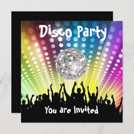 Disco Party Uitnodiging Alle Feestdagen Kaart Zazzle Be