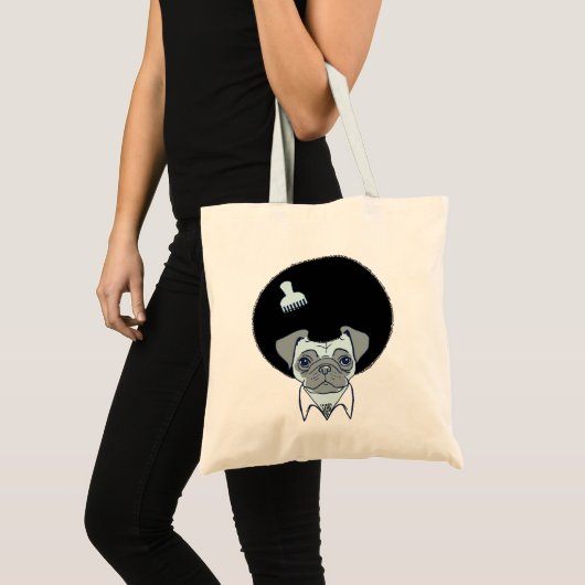 Disco Pug canvas tas (Voorkant (product))